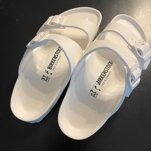 Birkenstocks, White EVA, size 37, new, no box.
